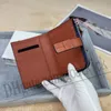 Wallet Designer Mens Womens Purse Leather Card Clip Coin Wallets Luxury Small Clutches Short purses Fashion Couple Same Key Coin Card Holder pueses