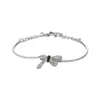 Swarovskis armband designer kvinnor original kvalitet charm armband silver svartvitt bågarmband för kvinnor element kristall båge armband