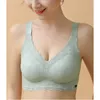 Bras Traceless Latex Large Chest Display Small Bra Adjustable Collar Relief Tank Top Wrapped Thin