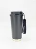 Water Bottles 316 Stainless Steel Insulated Cup American Double Drink Coffee Carrying Rope Accompanying