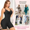 Bezproblemowe kobiety Bodysuit Butt Lifter Shapewear Trainer Body Body Shaper-Strappy-Back Kester