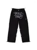 Pantalons pour hommes Y2K Cargo Pantalon Hommes Moins Deux Noir 2024 Harajuku Hip Hop Rock Punk Baggy Pantalon à jambes larges Streetwear 644 49694