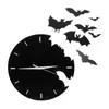 Wall Clocks Clock Vintage Decor Hanging Bat Home Living Room Acrylic Adorn Creative