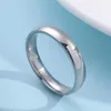 Band Rings Accessories Titanium Steel Ring 4Mm Circar Smooth Couple Stainless Exquisite Plain Jewelry Women Drop Delivery Otnbp