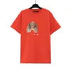 SS Nieuwe Tees Cuthead Bear Print Korte mouwen Heren T-shirts Trui Letter Los Vrije tijd Sport Heren T-shirt Halve mouwen Topkleding