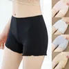 Culotte Femme Femmes Leggings élastiques Solide Sous-vêtements extensibles Shorts Pantalons de sécurité sans couture Sexy Dentelle Boxers noirs Femmes Boyshort