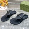 Clásico Títulos de caballos Hebilla Diseñador Zapatillas planas Scuffs Italia Marca Sunshine Beach Sandalias de mujer Lujo Doble letra Cuero genuino Casual Flip Flop Scarpe