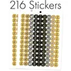 Party Decoration 216pcs 50th 60th Anniversary Stickers Cheers To 50 60 Years Old Birthday Labels Shiny Foil DIY Gift Packaging Decorations