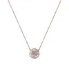 Collier Designer Luxe Mode Femmes Qualité Originale Or Rose Blanc Fritillaria Petite Foule Instagram Collier Chaîne 18K Chaîne De Cou Rouge