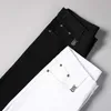 Jeans pour hommes Designer Marque Printemps et Automne Édition Coréenne Slim Fit Jambe Droite Élastique Jeunes Pantalons Noir Blanc Tendance ZI89