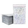 Sacs d'emballage en gros 50pcs Bubble Mailers Laser Silver Mailing Enveloppe Sac doublé Poly Mailer Self Seal Aluminizer Enveloppes Drop Deli Dhzlq