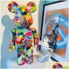 Movie & Games New Bearbrick 1000% Violent Building Block Bear Large Decoration Living Room Candy Trendy Play Net Red 70Cm Drop Deliver Dht8G