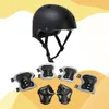 Protezioni per la sicurezza dei bambini, protezioni per lo sport, ginocchiere, gomitiere con casco, protezioni per i polsi, resistenti agli urti, 7 in 1, accessori sportivi 240124