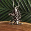 Pendant Necklaces Nine Tailed Fox Devil Goddess Necklace Role Play Cartoon Character Charm Jewelry For Men And Women Lovers Gift