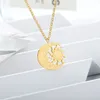 Pendant Necklaces Moon Sun Pendants Necklace For Women Girls Aesthetic Vintage Gold Color Chain Stainless Steel Collar Jewelry Wedding Gift