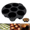 Bakningsverktyg 7håls Airfryer Silicone Mold Pot Muffin Cup Air Fryer Accessories Cake Microwave Oven Forms For Pastry