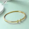 Partihandel högkvalitativ charm smycken ren 18k guld armband naturlig diamant bokstav h fina smycken armband