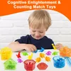 Jeu de correspondance pour enfants, apprendre des jouets éducatifs, dinosaures, Cognition arc-en-ciel, entraînement de motricité Fine, jouet sensoriel Montessori, cadeaux 240131