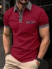 Męska letnia kieszonkowa kieszonkowa swobodna koszulka z krótkim rękawem