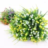 Decorative Flowers Artificial Plastic Gypsophila Lavender Fake Plants Wedding Home Garden Decoration Bridal Bouquet Pography Props House