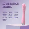 Venda produtos sexuais adultos brinquedo de vibrador macio bastão vibração 10 de frequência Gentrografia g de fêmea masturbadora 231129