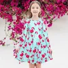 Robes pour filles, Vintage, imprimé Animal, jupe longueur genou, petit col rond, jolie robe de princesse, manches longues, pour tous les jours, printemps 2024