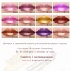 4pcs Koreanische langlebige wasserdichte Magie Lipstick Glitter Pearlescent Schimmer Nackt Farbe Glitzer Lippenstift Matte Großhandel 240119