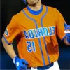 Use College Florida Gators Jersey de béisbol personalizado Cualquier número Nombre NCAA Jerseys 6 Jonathan India 51 Brady Singer 8 Deacon Liput Envío gratis Alto s