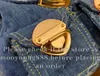 12A Upgrade Mirror Quality Designer Small Venice Denim Backpack Womens Luxurys Handbags Tote Bag Blue Double Shoulder Bag