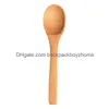 Cuillères 12,8 cm / 5 pouces cuillère en bois vaisselle écologique cuillère en bambou café miel thé soupe cuillère à café agitateur ustensile de cuisine outil Jy0293 Dh8Rj