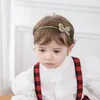 헤어 액세서리 2024 5pcs/set baby girls headbands 부드러운 꽃 활 나비 헤어 밴드가 태어난 유아용 유아를위한 활