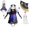 Game Anime Genshin Impact Princess Kamisato Ayaka Cosplay Costume Halloween Women's Funny Comic Show Adult Costume Q0821235R