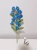 Decorative Flowers Hand-knitted Crochet Forget-me-not Artificial Homemade Finished Car Home Desktop Decor Bouquet Gifts Party Decorations