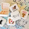 Party Favor I Love Dachshunds Print Jewellery Box Women Jewelry Case Travel Necklace Earring Holder Ring Storage Display Dog Lovers Gift