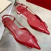 Women Shoes Designer Sandaler Slippers High Heels Brand Buckle 4cm 6cm 8cm 10cm tunna klackar spetsiga tå svart naken