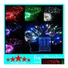 LED -strängar batteridrivna koppar Sier Wire Fairy Lights String 50LES 5M jul Xmas Home Party Decoration Seed Lamp ut DHCBO