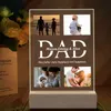 Kişiselleştirilmiş Babalar Günü Akrilik Plak Özel PO Çerçeve Gece Işık Hediyesi Babalar İçin Günü Baba Ev Dekoru 240131