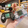 クリエイティブカートゥーンミニゲームキーチェーンかわいいハンドヘルドテトリスゲームコンソール