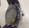 orologi da uomo classico lusso di grandi dimensioni designer movimento automatico al quarzo cinturino in gomma in acciaio inossidabile impermeabile orologio da uomo business e casual Regali per la festa del papà