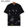 New 2024 GAL LAVIN Mens Designer T Shirt Casual Man Womens Tees hand-painted ink splash graffiti letters loose short-sleeved round neck clothes T Shirt