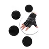 Gants de cyclisme en cuir PU, Double bande adhésive, Rivet, Fitness, équitation, levage, respirant, demi-doigt, sport