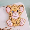 Ferramentas de cozimento moldes de biscoitos de animais de desenho animado, macaco fofo, tigre, leão, coelho, cortador de biscoitos e carimbo, faça você mesmo, aniversário de criança, elefante, ferramenta de fondant