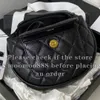 12a All-New Mirror Quality Designer Mini Kaviar Clutch Bags Damen Schwarze gesteppte Geldbörsen Luxurys Griff Handtaschen echte Lederbox-Tasche