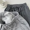 Women's Pants Grey Sweatpants Spring 2024 Loose Drawstring Leggings Casual Harem Solid Color Thin