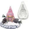 Moldes de cozimento Papai Noel Veados Flor Moldes de Silicone Bolo de Natal Chocolate Fondant Molde Ferramentas de Decoração Acessórios