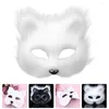 Party Supplies Fox Mask BlankNYC Clothing Masquerade Masker Bulk DIY Makeup Women Flannel Handmålning Miss Therian