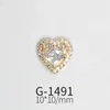 10pcslot 3D amour fleur Zircon cristaux métal alliage strass bijoux Nail Art décorations ongles accessoires charmes fournitures 240127