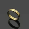 Topkwaliteit Luxe Stijlen Dames Designer Ring Titanium Staal Goud Zilver Rose Zwart Kleuren B Letter Eenvoudige Enkele CZ Steen Coup282y