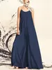 Casual Dresses Vonda Bohemian Women Long Robe 2024 Fashion Summer Sexy Spaghetti Strap ärmlös Maxi Dress V Neck Loose Beach Vestidos