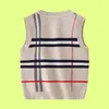 2022 Kids designer fashion Cardigan sweater plaid knit Cotton Pullover children printed sweaters Jumper wool blends boys girls clo1798097